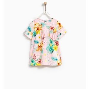 Zara baby floral dress 2-3years